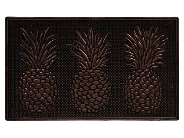 Коврик придверный 45*75 см медь Ананасы VORTEX 24316